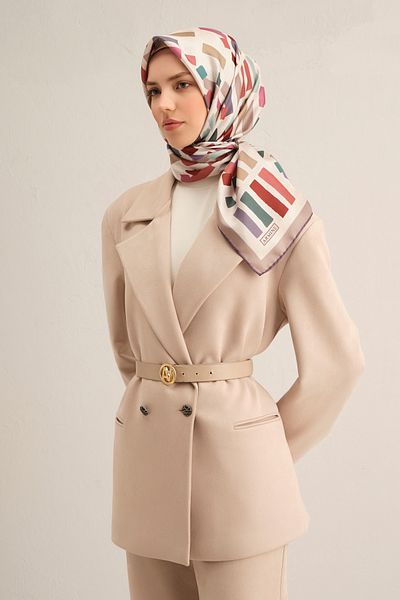 Armine 2025 Άνοιξη Καλοκαίρι Σεζόν 100% Sura Silk Scarf 9341dm 04