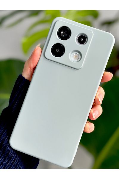 Go Aksesuar حافظة سيليكون مرنة متوافقة مع هاتف Redmi Note 13 Pro 5G