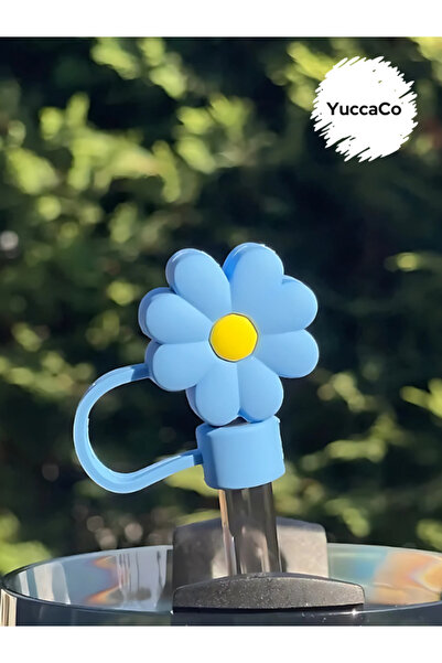 Yenigeldi Stanly Quencher Termos Uyumlu Çiçekli Aksesuar/ Pipet Koruyucu/ Çiç...