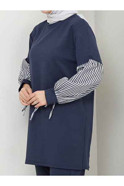 Moda Krash Balloon Sleeve Shirt Detail Sports Suit