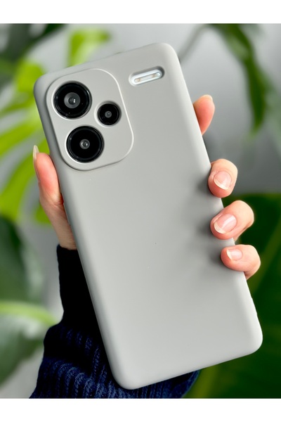 Go Aksesuar حافظة سيليكون مرنة متوافقة مع هاتف Redmi Note 13 Pro Plus