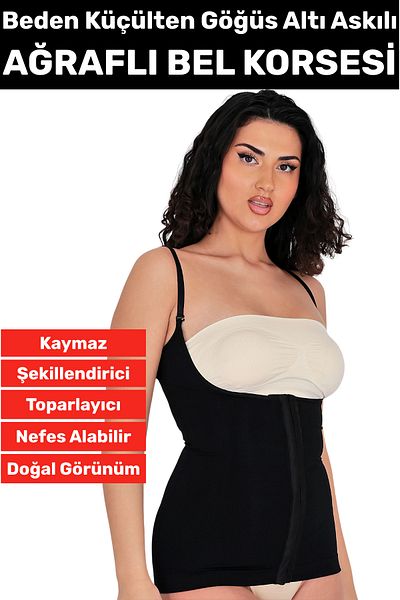 Wintoup Special Production Body Shaper Size Reducing Recovery Underbust Corset with Underbust Painless Strap Waist