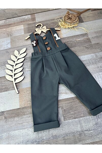 Feriatolye El yapımı Erkek bebek 1 yaş doğum günü sincap konseptli takım