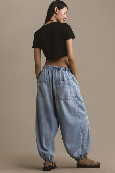 september island High Waist Denim Balloon Pants