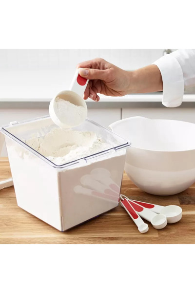 co arma 12 Pieces Plastic Measuring Spoons Set in Different Sizes and Shapes Multicolor