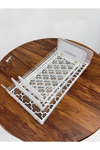 Living 3-Piece Transparent Serving Tray Set