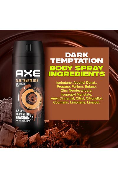 Axe deodorant body spray  Dark Temptation 150ml X6