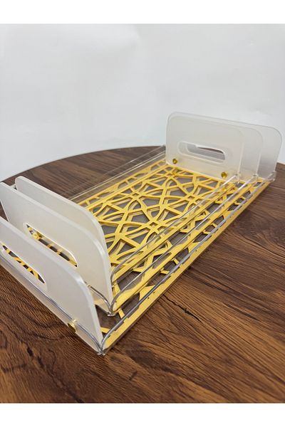 Living 3-Piece Transparent Serving Tray Set