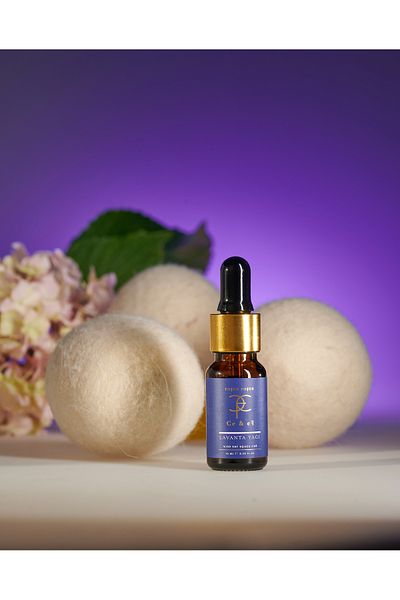 Ce&eF 6 Laundry Drying Balls 100% Natural Merino Sheep Wool and 1 Lavender Oil