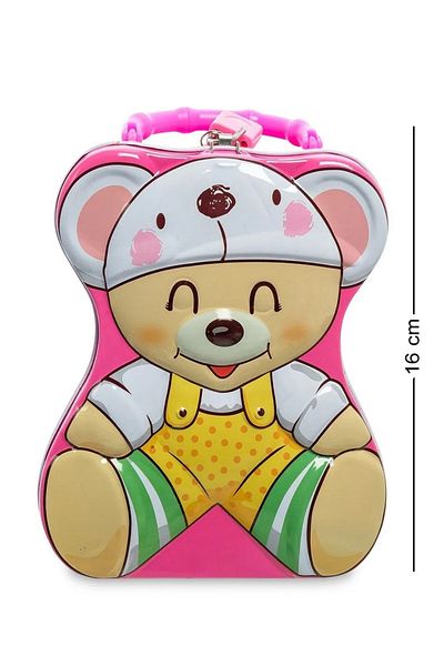 Hyd Metal Keyed Lockable Piggy Bank Cute Bear Coin Children's Piggy Bank