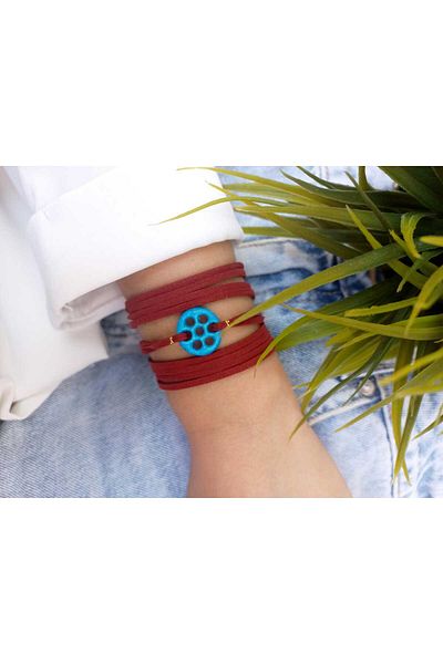 ZeynDesign 7 Eyes Suryani Wrap Wrap Bracelet