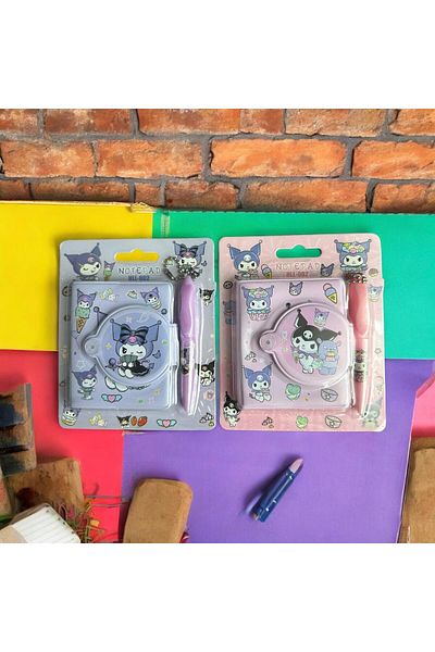 VEYORA Sanrio Kuromi Notepad with Pen Set of 2