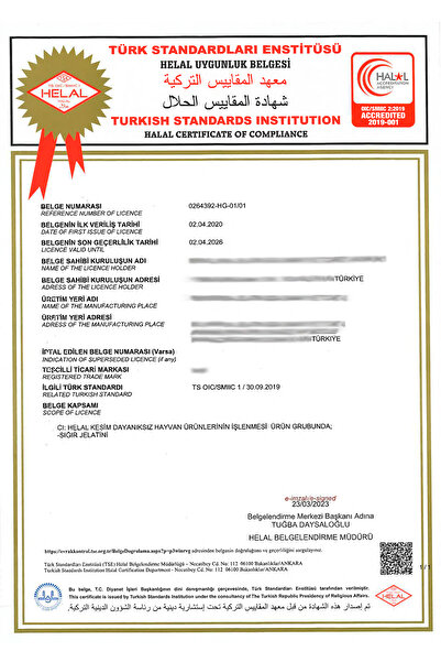 Hacı Ahmet Efendi Toz Jelatin 250 gr %100 Saf Yerli Sığır Jelatini 240 Bloom