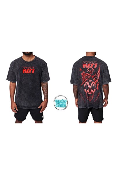 orijintex Tricou Kiss lavabil supradimensionat