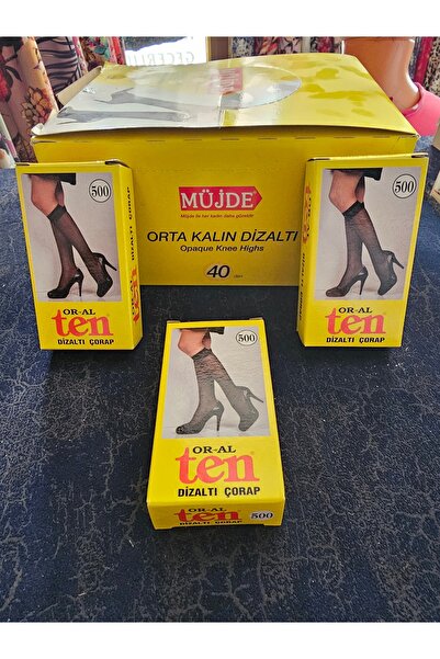 özlem giyim Orta kalın dizaltı parizyen kadın çorap