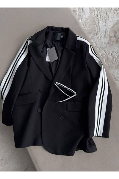 Ekim Store Pruhovaná oversize bunda