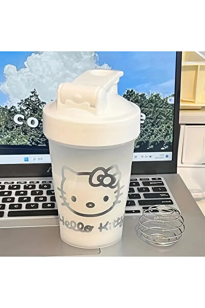 bundle island Hello Kitty figürlü kapaklı plastik bardak 300ml