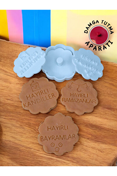 RubaTrend Mübarek Günlere Özel 4 Parça Kurabiye Kalıbı Hamur Kesici