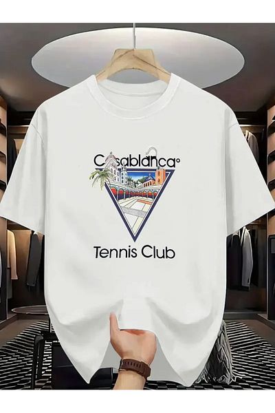 AMMA Unisex Tennis Kulo Tented Oversize Matter 100% μπλουζάκια βροχής