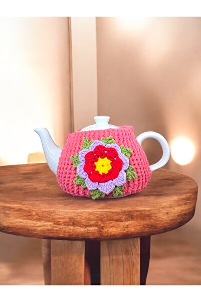 Funlife Scrapbook El Yapımı Örgü Çaydanlık Kılıfı