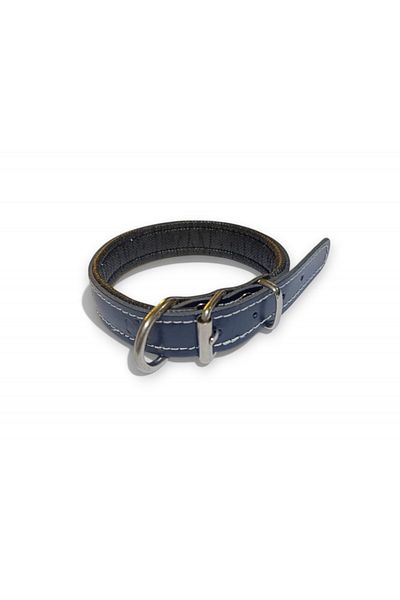 PACOPET Leather Soft Textured Genuine Leather Dog Collar 55 cm