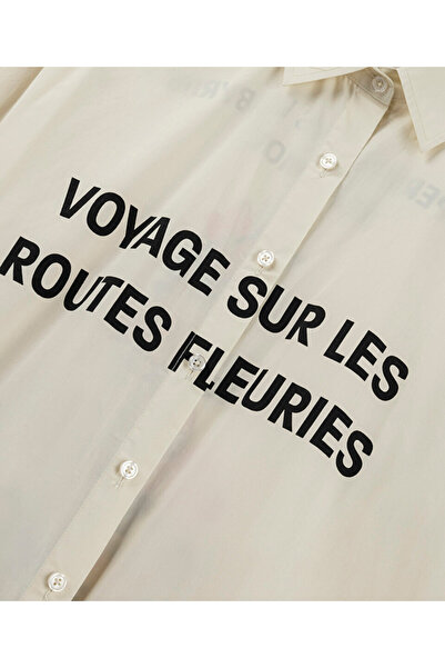 Twist Sloganlı gömlek