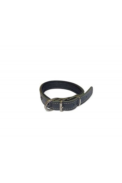 PACOPET Leather Soft Textured Genuine Leather Dog Collar with Star Buckle 60 cm