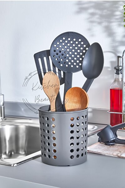 Kitchen Beauty Sert Plastik Tezgah Üstü Kaşıklık Dik Kaşıklık Mutfak Kaşık Dü...