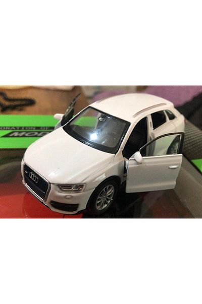 WELLY Toy Model Metal Car 1/36 Pull Drop White Audi Q3 Jeep