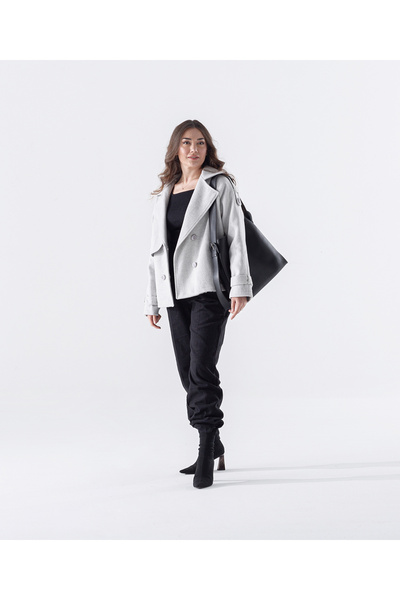 MODA Kaşe Kumaş Balıksırtı Desen Ceket