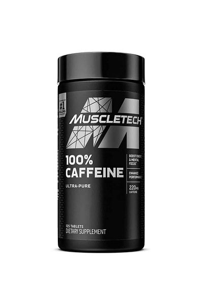 MUSCLETECH Platinum 100% Caffeine, 125 Tablets
