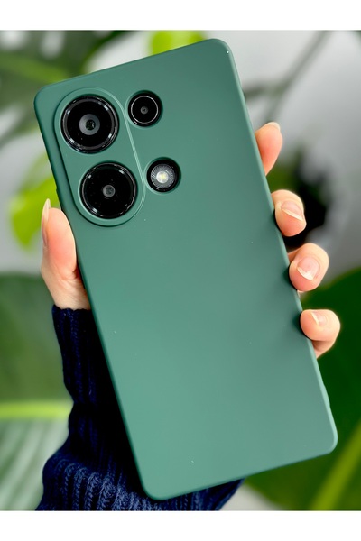 Go Aksesuar Redmi Note 13 4g Uyumlu İçi Kadife Lansman Esnek Silikon Kılıf