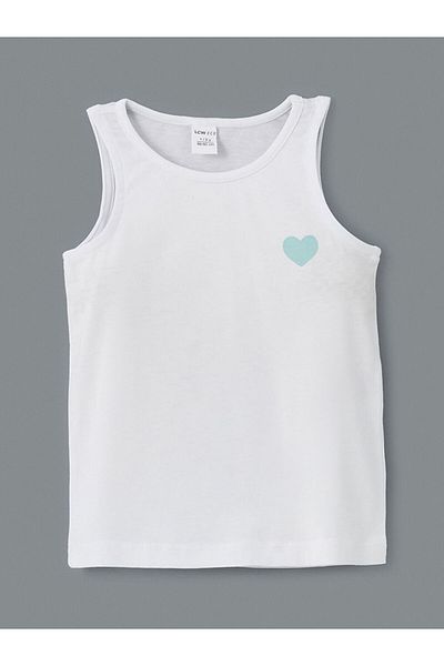 LC Waikiki Crew Neck Printed Girls' Singlet and Shorts 2-Piece
