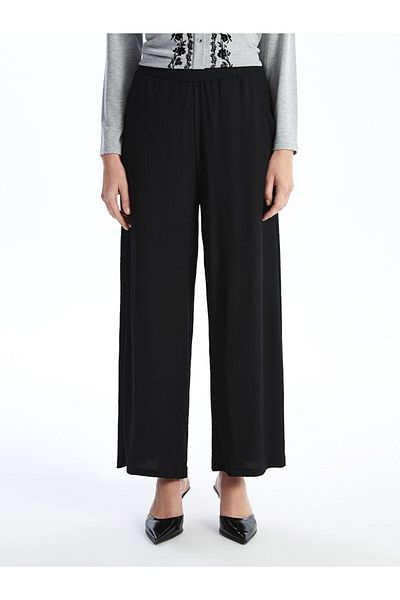 LC Waikiki Pantaloni de damă texturați cu talie elastică