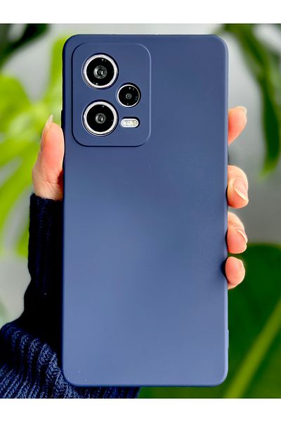 Go Aksesuar حافظة سيليكون مرنة متوافقة مع هاتف Redmi Note 12 Pro 5G