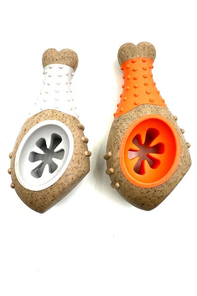 Tasma Market Chicken Thigh Durable Dog Biting Toy Set of 2 XL