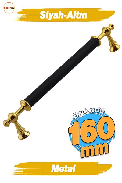 Badem10 Melis (160 mm - 16 cm) Mobilier din metal auriu negru Sertar de bucătărie Dulap dulap Mâner Mâner
