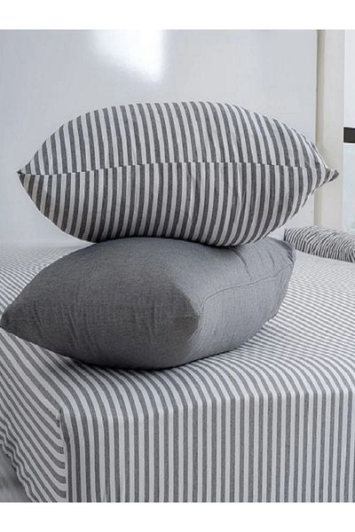 uykulife home collection Uykulife Gray Atlanti̇s Single Person Bed Sheet Set