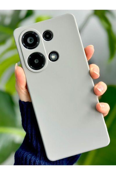 Go Aksesuar Redmi Note 13 4g Uyumlu İçi Kadife Lansman Esnek Silikon Kılıf