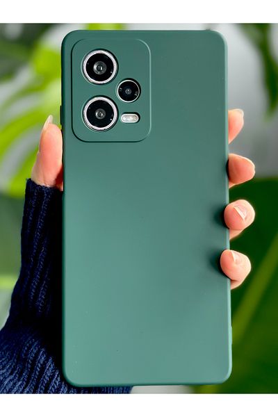 Go Aksesuar حافظة سيليكون مرنة متوافقة مع هاتف Redmi Note 12 Pro 5G