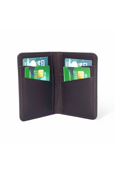 PAFTALI DERİ Handmade Real Leather Card Holder Wallet