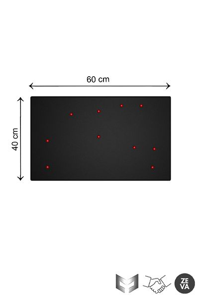 YİĞİT METAL Black Metal Board - 60X40Cm Magnet Souvenir and Photo Note Board