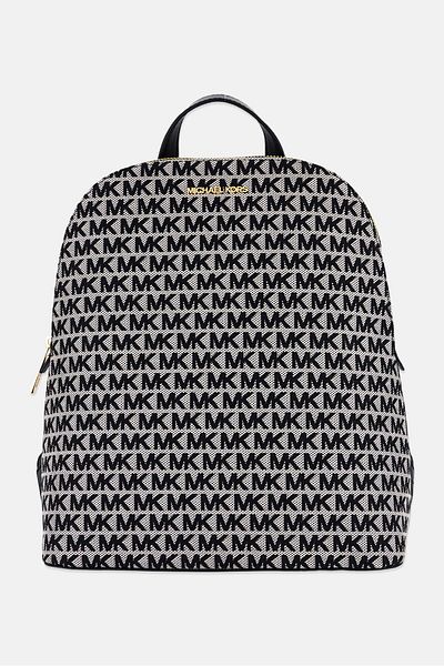 Michael Kors Women Monogram Backpack 31,5 H x 24 L x 11,5 W cm, Black