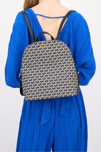 Michael Kors Women Monogram Backpack 31,5 H x 24 L x 11,5 W cm, Black