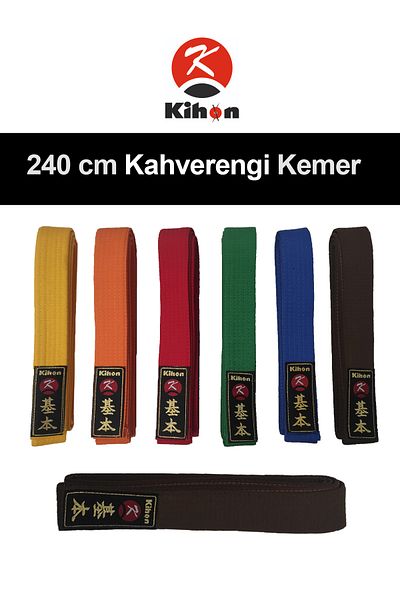Kihon Coffee Belt 240 cm Karate / Judo / Aikido / Taekwondo Belt
