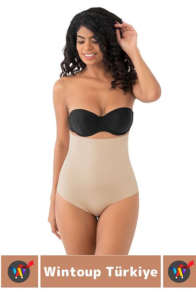 Wintoup Nu măsărește Anti-alunecare Fermitate Lifting Sculpting CORSET CU șnur cu talie înaltă tăiat LAZER