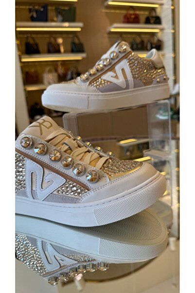 KRISTE BELL İthal  Single Taşlı Model Kadın Sneakers
