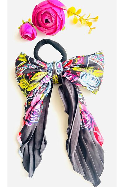 BERG ATELIER Cataramă retro din cauciuc cu fundă din satin