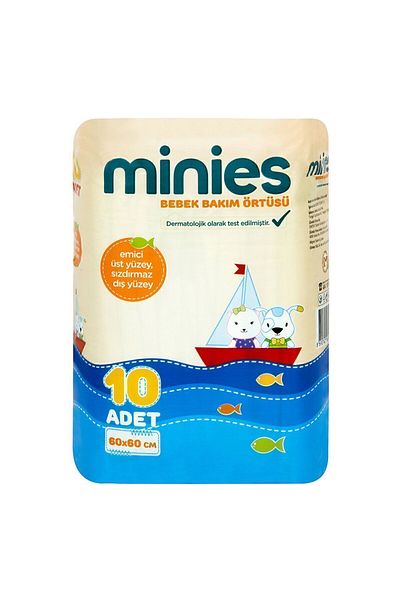 Minies Baby Care Cover 60x60 Cm 10 Pieces