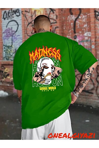 oneagılyazı Ludilo Nazad Štampano Oversize kroj T-shirt